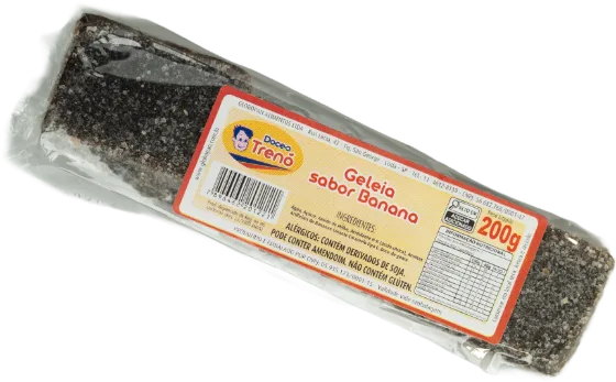 Barra de geleia sabor banana