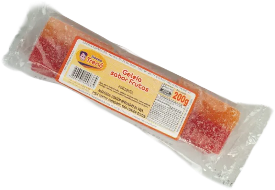 Barra de geleia sabor frutas
