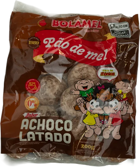 Pacote de pão de mel achocolatado