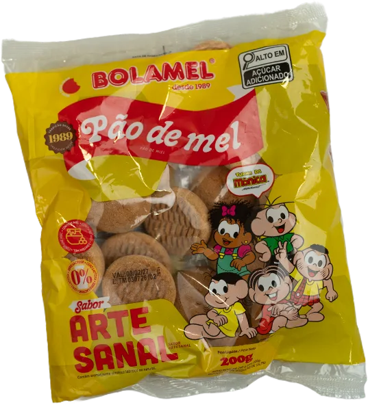 Pacote de pão de mel artesanal