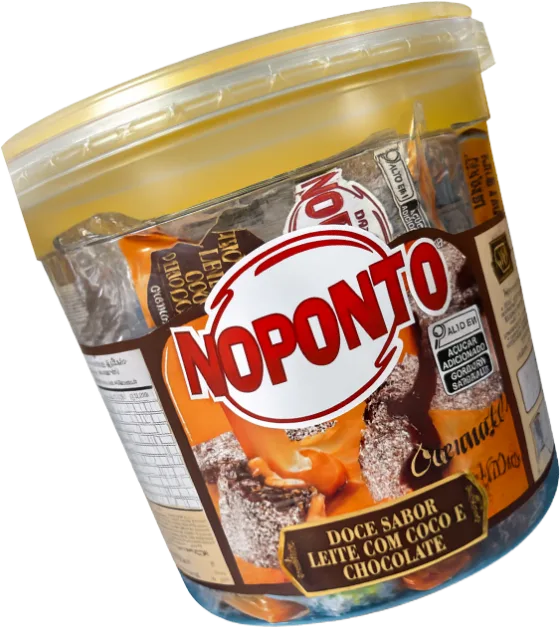 Pote de doce de leite com coco e chocolate