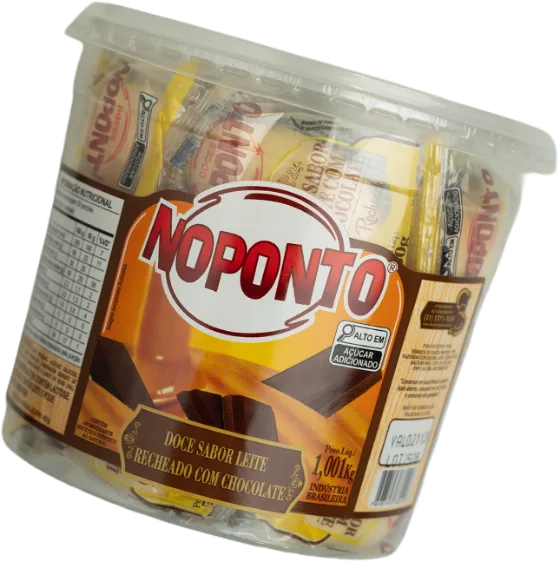Pote de doce de leite com recheio de chocolate