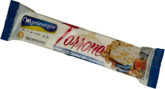 Barra de torrone de castanha de caju
